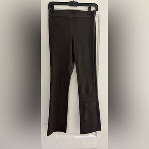 NWOT THEORY brown leather legging pants 4